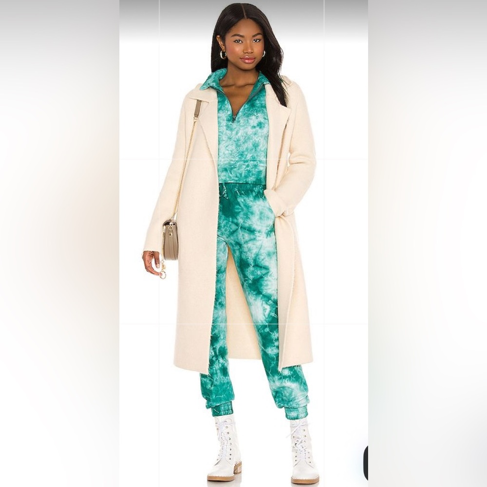 Frankie’s Bikini Electric Green TieDye Bowie Sweatshirt & Frank Sweatpants NWT M
